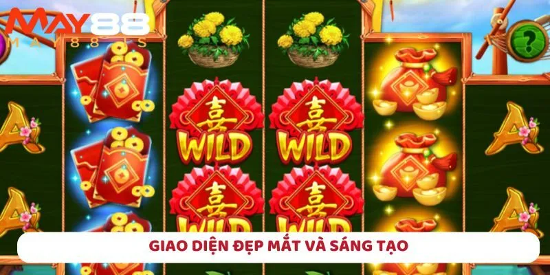 Giao diện sáng tạo khi kết hợp những yếu tố quen thuộc trong ngày xuân đến